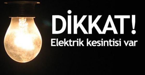 Karamurat köyünde elektrik kesintisi